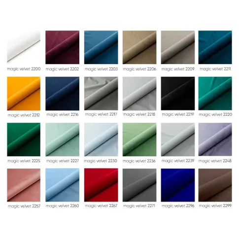 wzorników kolorów tapicerki Magic velvet