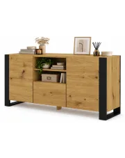 Duża komoda do salonu dąb artisan - Lyra 11X w sklepie Edinos.pl