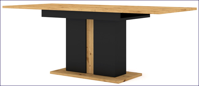 Stół z blatem rozkładanym dąb artisan Lyra 13X