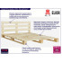 Drewniane łóżko Relli 160x200