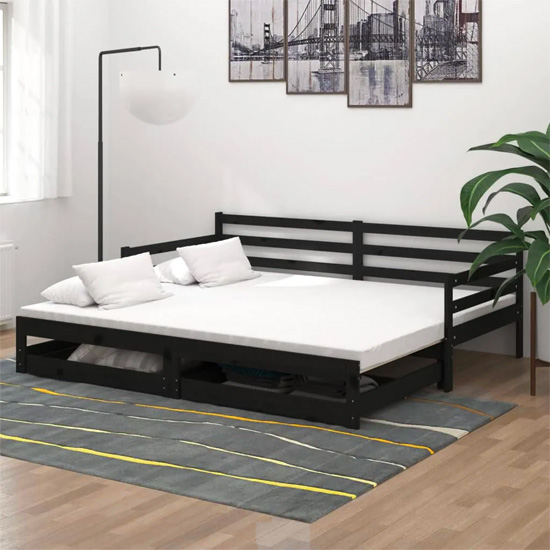 Wizualizacja łóżka Ikis 4X czarny