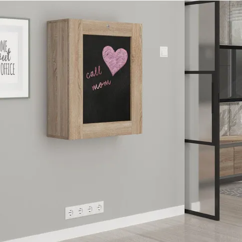 Wizualizacja aranżacji ze składanym biurkiem dab sonoma Olsen