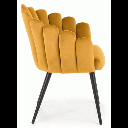 Muszelkowe krzesło do salonu Zusi