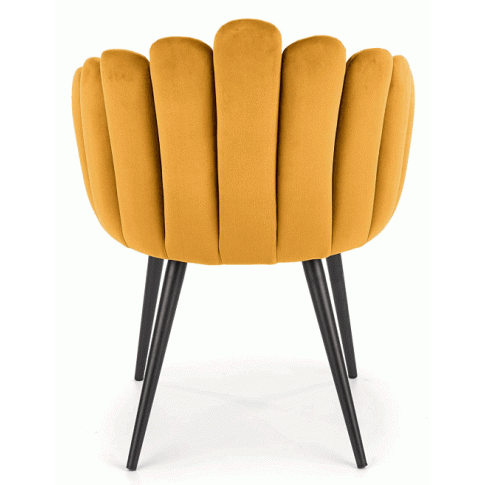 Eleganckie kubełkowe krzesło Zusi