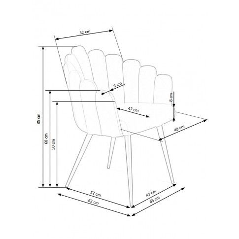 Wymiary krzesła Zusi