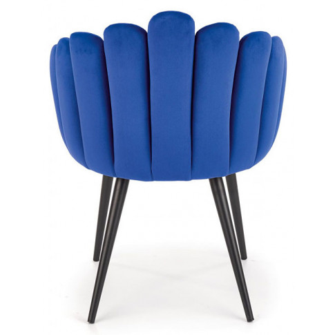 Eleganckie muszelkowe krzesło do salonu Zusi
