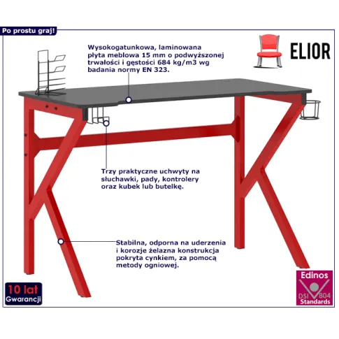 Nowoczesne biurko gamingowe Higo