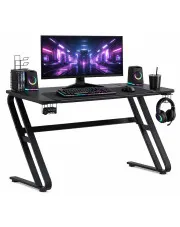 Czarne nowoczesne biurko dla gracza - Gotix w sklepie Edinos.pl