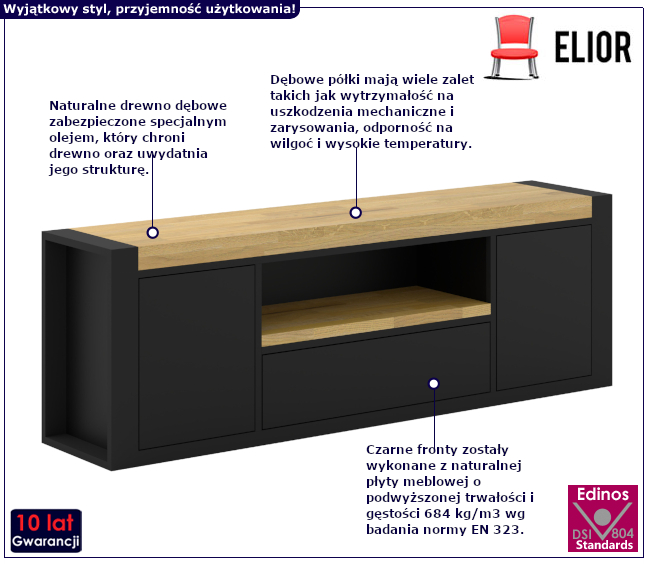 Komoda RTV Lutoni 8X