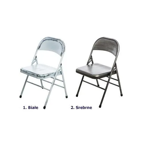 Zdjęcie loftowe krzesło Levina 2X srebrne do  baru | Edinos.pl