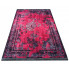 Czerwony nowoczesny dywan we wzory Fibio