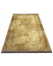 Złoty prostokątny dywan w stylu vintage - Bernes w sklepie Edinos.pl
