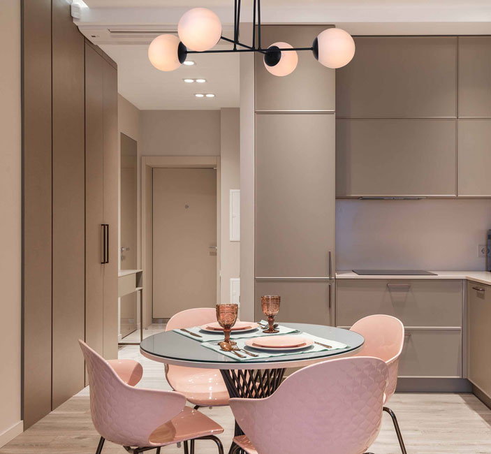 Lampa sufitowa patyki z czterema kloszami S803-Glaron