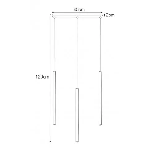 lampa wiszaca potrojna tuba s811 skira wym