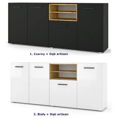 Dostępne kolory dużej komody Baden 6X