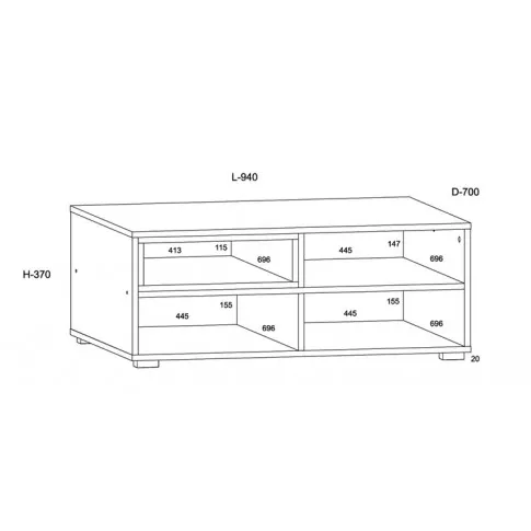 Wymiary ławy 94 Baden 7X
