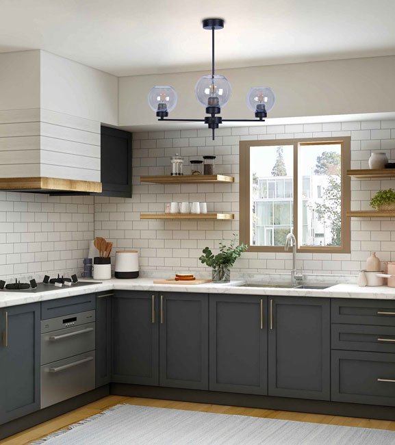 Loftowy żyrandol z 3 kloszami S817-Esschert Design