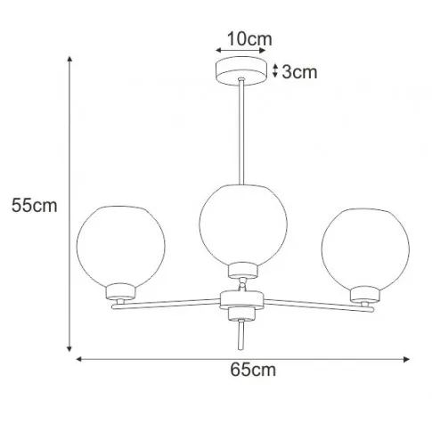 Wymiary lampy S817-Bisa