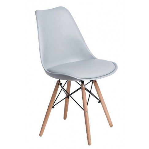 Zdjęcie produktu Szare krzesło w stylu skandynawskim - Netos 3X.