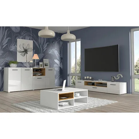 Wizualizacja aranżacji z białymi meblami Baden