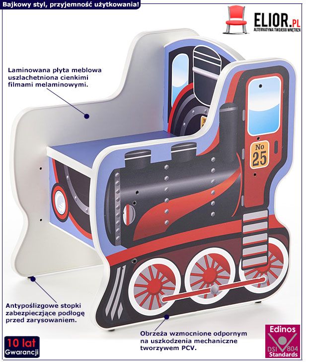 Fotelik dla dziecka lokomotywa Oresa 2X