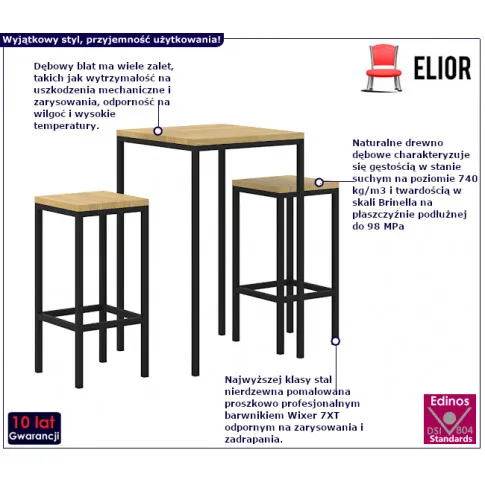 Zestaw Arbor 5S z drewna dębowego