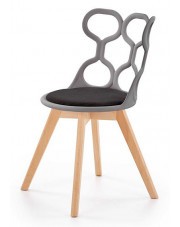Czarne nowoczesne krzesło - Carter w sklepie Edinos.pl
