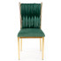 Zielone krzesło tapicerowane welurem Megi