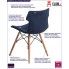 Fotografia Krzesło Zalan - niebieskie z kategorii Krzesła wg koloru/stylu