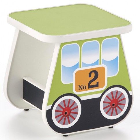 Zdjęcie produktu Taboret dziecięcy wagonik Milo 4X - zielony.