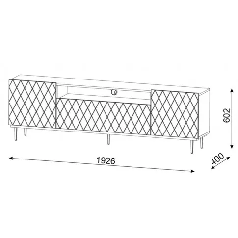 Wymiary szafki rtv 193 Nuvis 4X