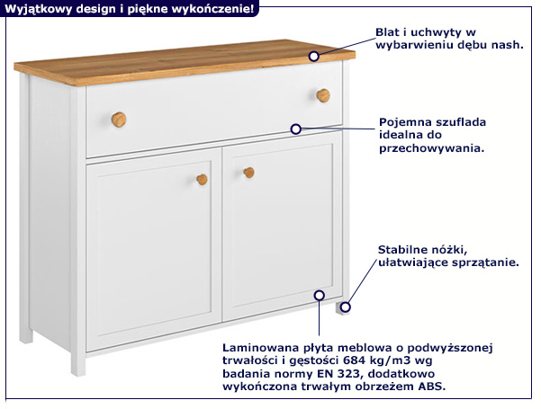 Biała komodySTORY SO-05