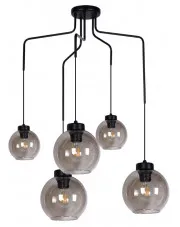 Lampa z pięcioma zwisającymi kloszami - S826-Solva w sklepie Edinos.pl