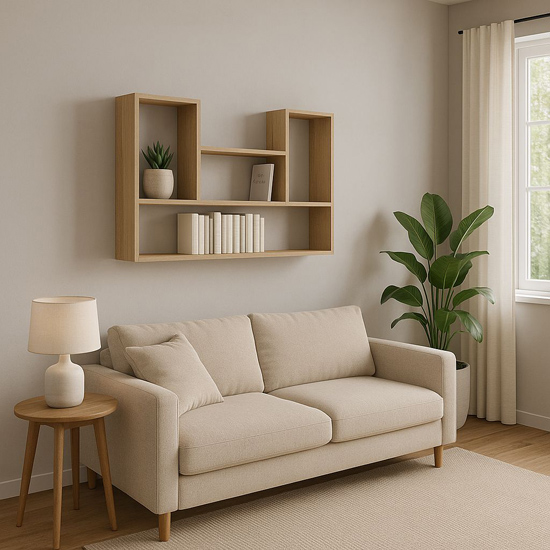 Klasyczna półka do salonu artisan