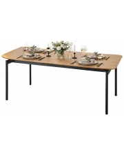 Prostokątny stół rozkładany w kolorze dębu - Ridley 9X w sklepie Edinos.pl