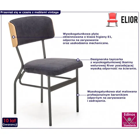 Tapicerowane krzesło Vistor 8X 
