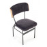 Czarne krzesło do salonu Vistor 8X