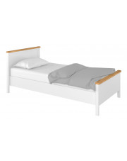 Skandynawskie pojedyncze łóżko z materacem - SO-08 w sklepie Edinos.pl