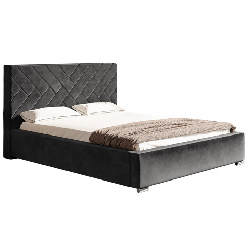 Łóżko tapicerowane z drewnianym stelażem 120x200 Dorino 3X