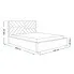 Wymiary tapicerowanego łóżka 160x200 Dorino