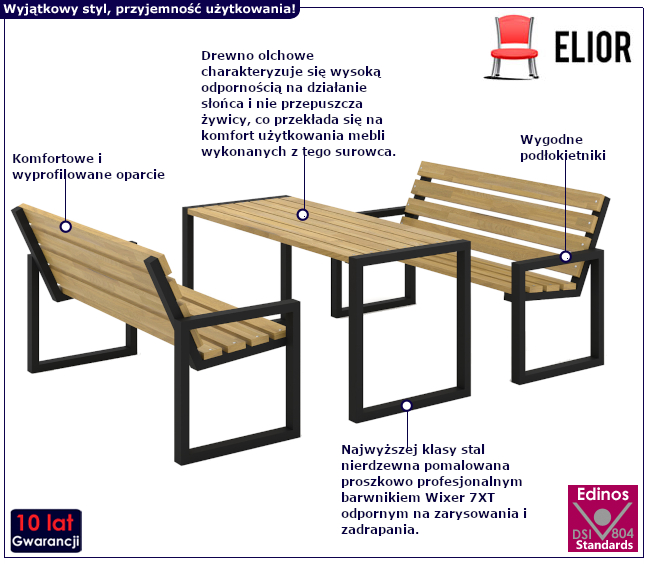 Zestaw ogrodowy Bolzano 3X