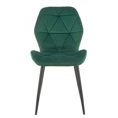 Zielone tapicerowane krzesło Laros