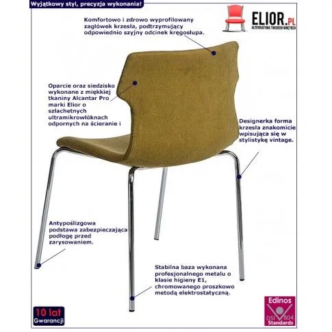 Fotografia Krzesło vintage Zoruma 2X- ciemnozielone z kategorii Fotele wypoczynkowe