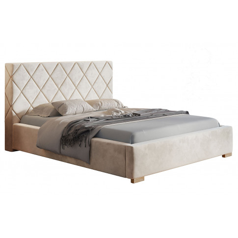 Łóżko tapicerowane z drewnianym stelażem 120x200 Savana 3X