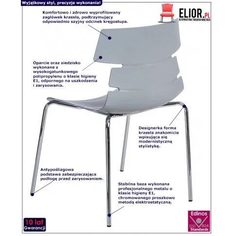 Fotografia Krzesło Anges - szare z kategorii Krzesła