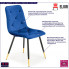 Ciemnoniebieskie krzesło pikowane Vimo