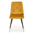 Żółte krzesło pikowane Vimo