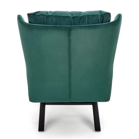 Zielony fotel tapicerowany Rubes