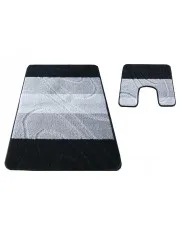 Komplet czarnych dywaników do łazienki Lucax 4X w sklepie Edinos.pl