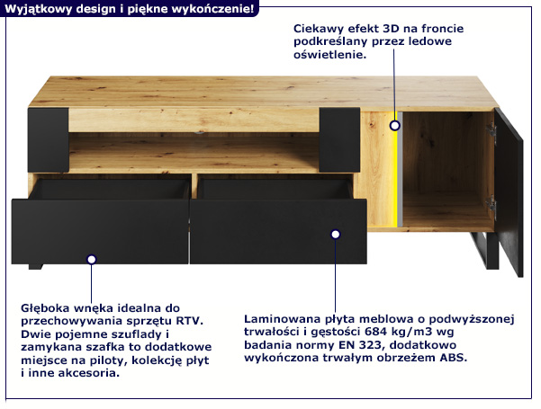 Szafka RTV Mono MN-03